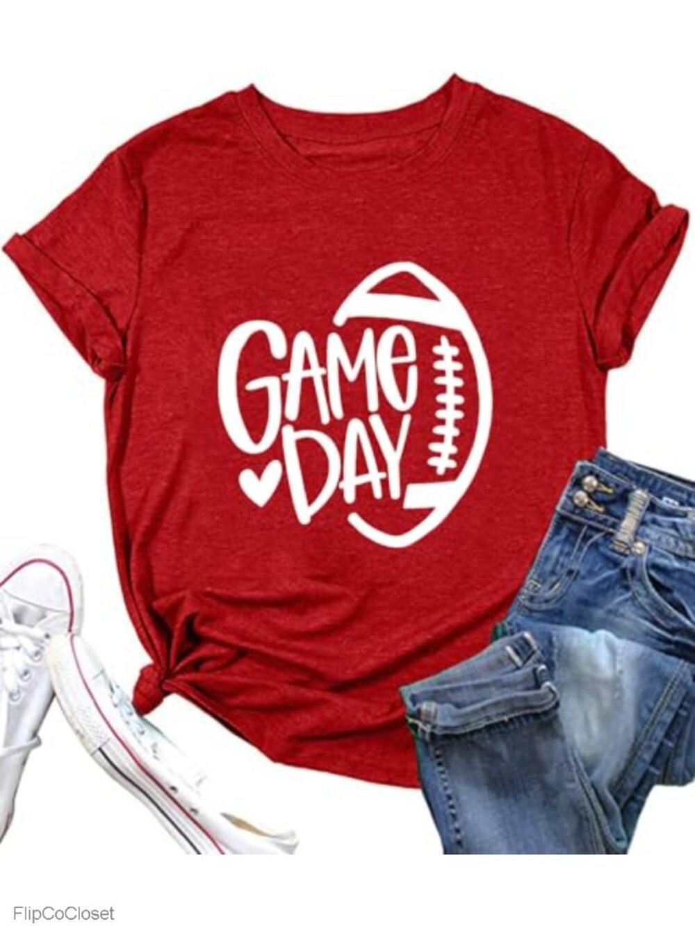 Game Day Football Shirt Women Short Sleeve Graphic Tee Sunday Top